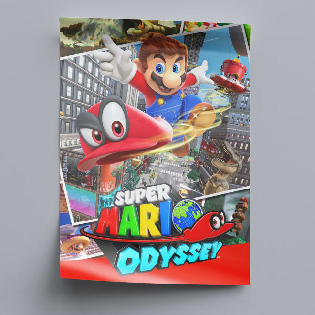 Super Mario Odyssey Game Poster - 2017