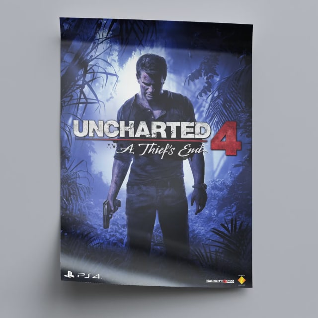 Uncharted 4 Game Poster - 2016
