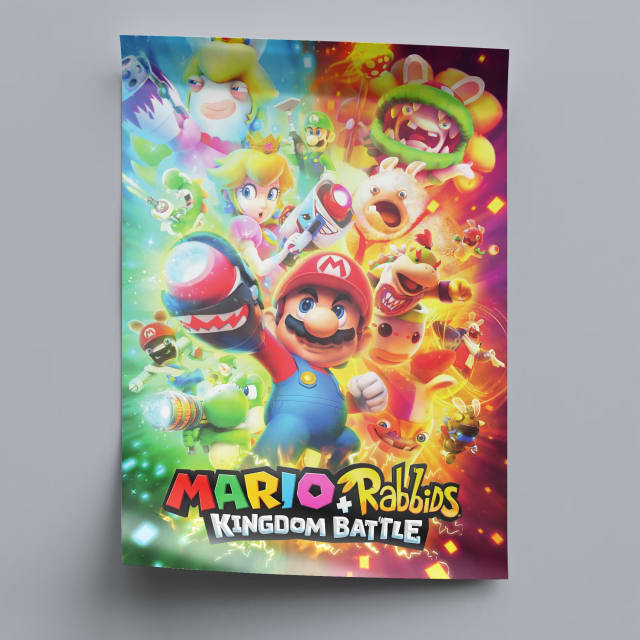 Mario + Rabbids Kingdom Battle Game Poster - 2017