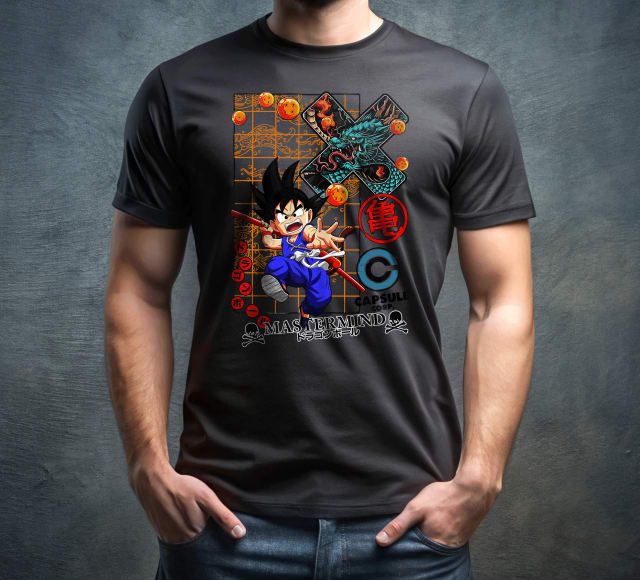 Kid Goku Blue Gi Leap