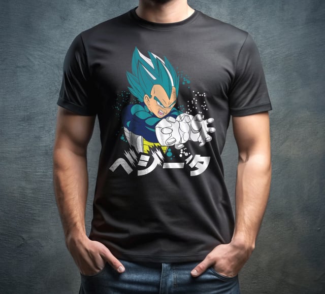 Vegeta Blue Katakana Grab