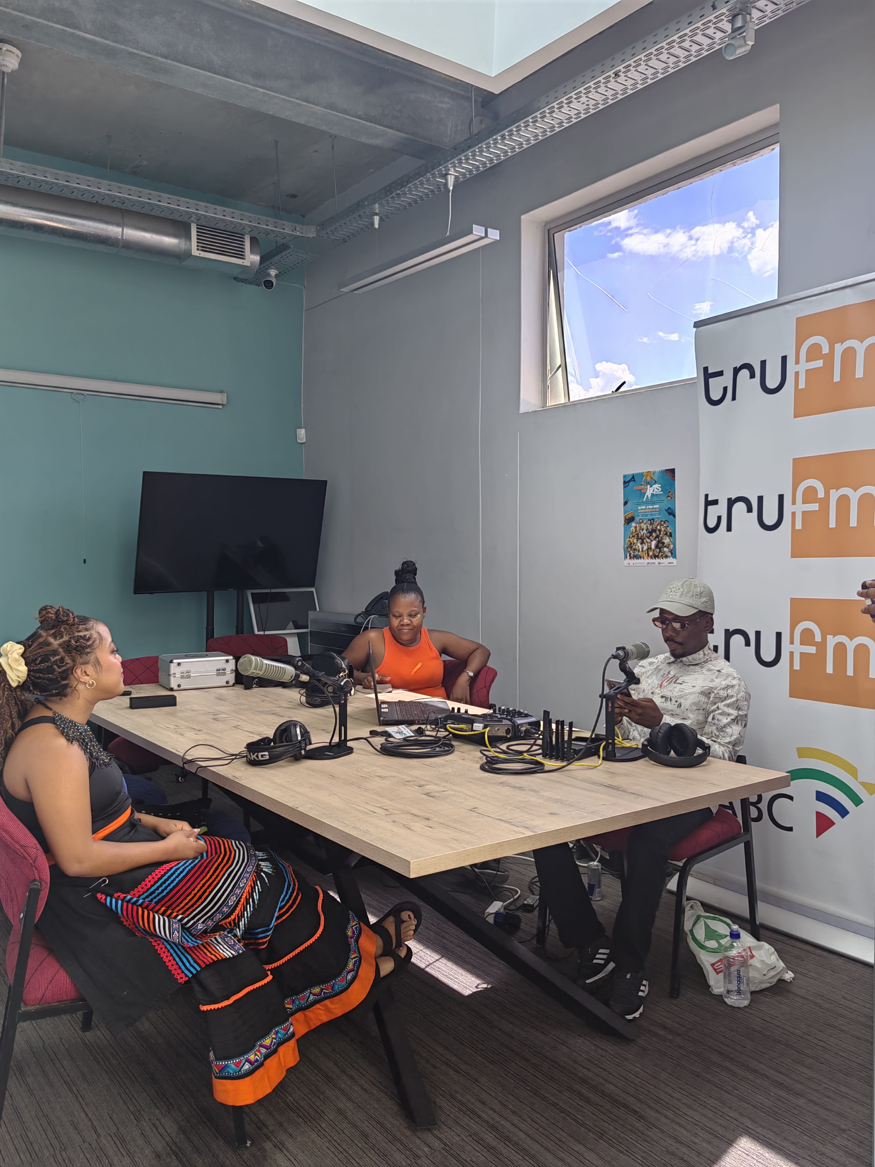 The wider TRU FM studio