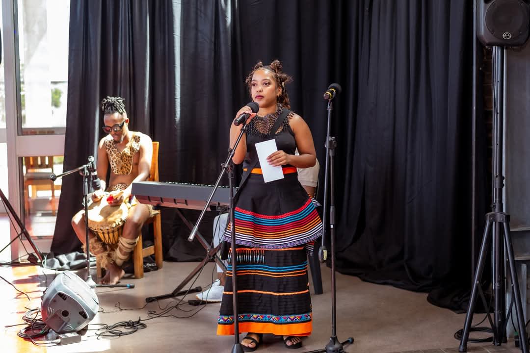 Live poetry performance