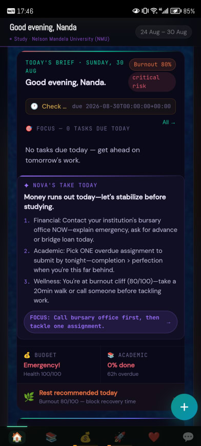 Today’s brief from Nova, with one focus and three steps.