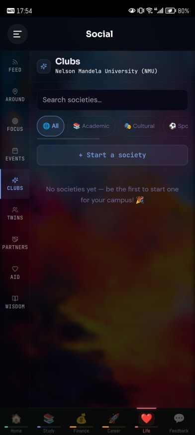 Clubs and societies.