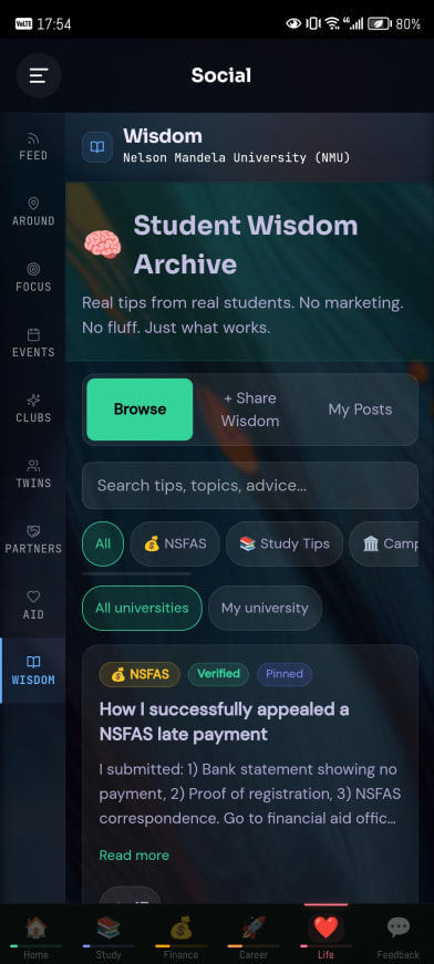 The student wisdom archive.