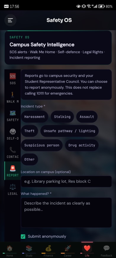 An anonymous incident report.