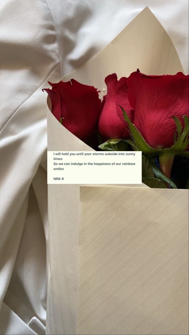 A painted poem card by Nandawula Regine