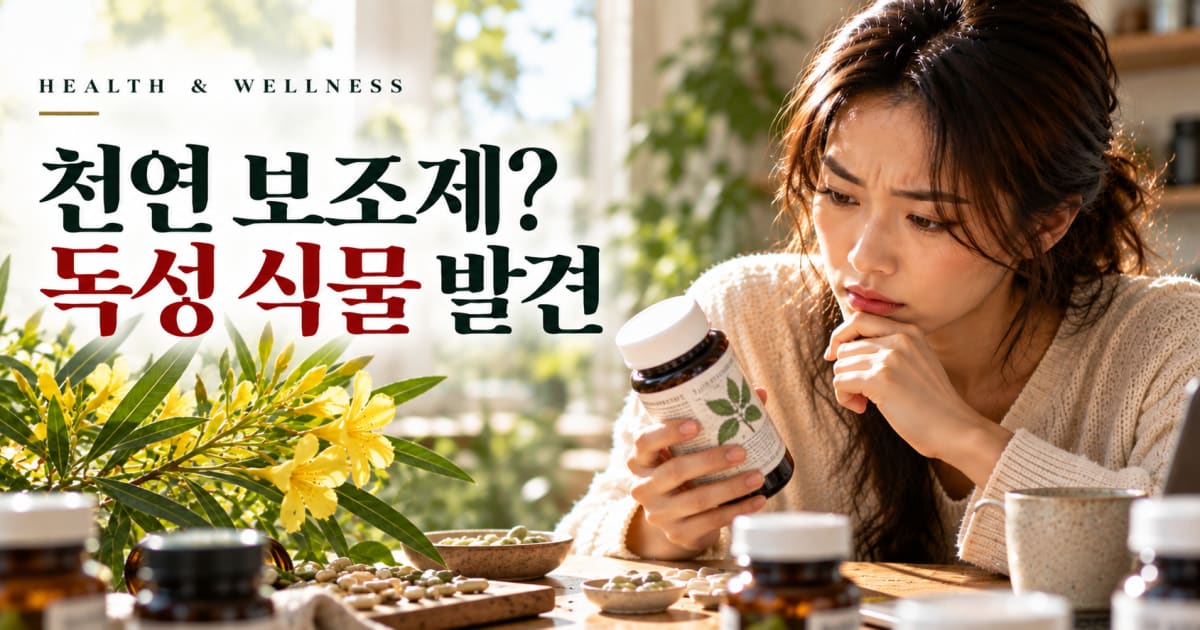 천연 다이어트 보조제, 실제로 독성 식물이 들어 있었다