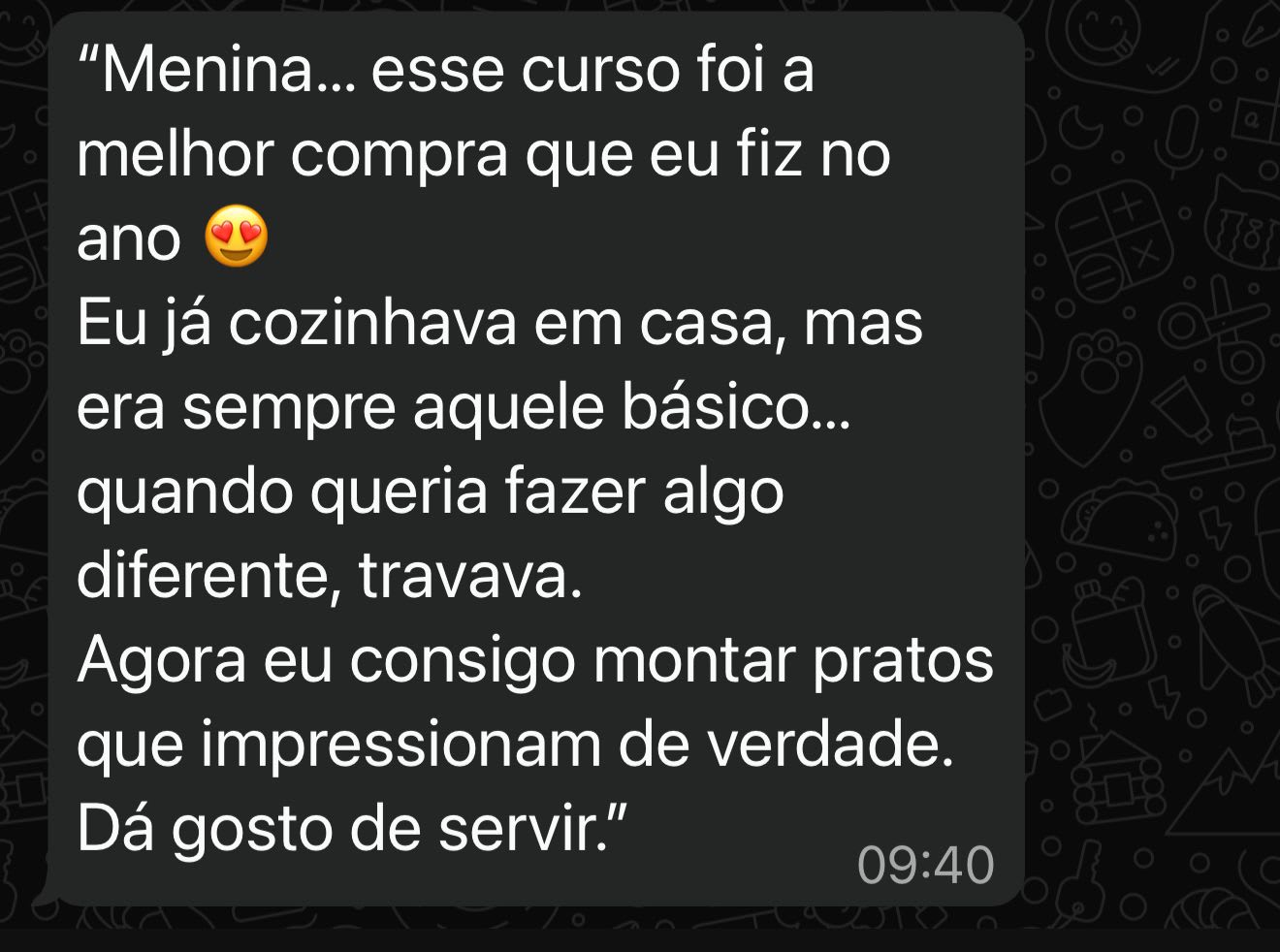 Depoimento aluna