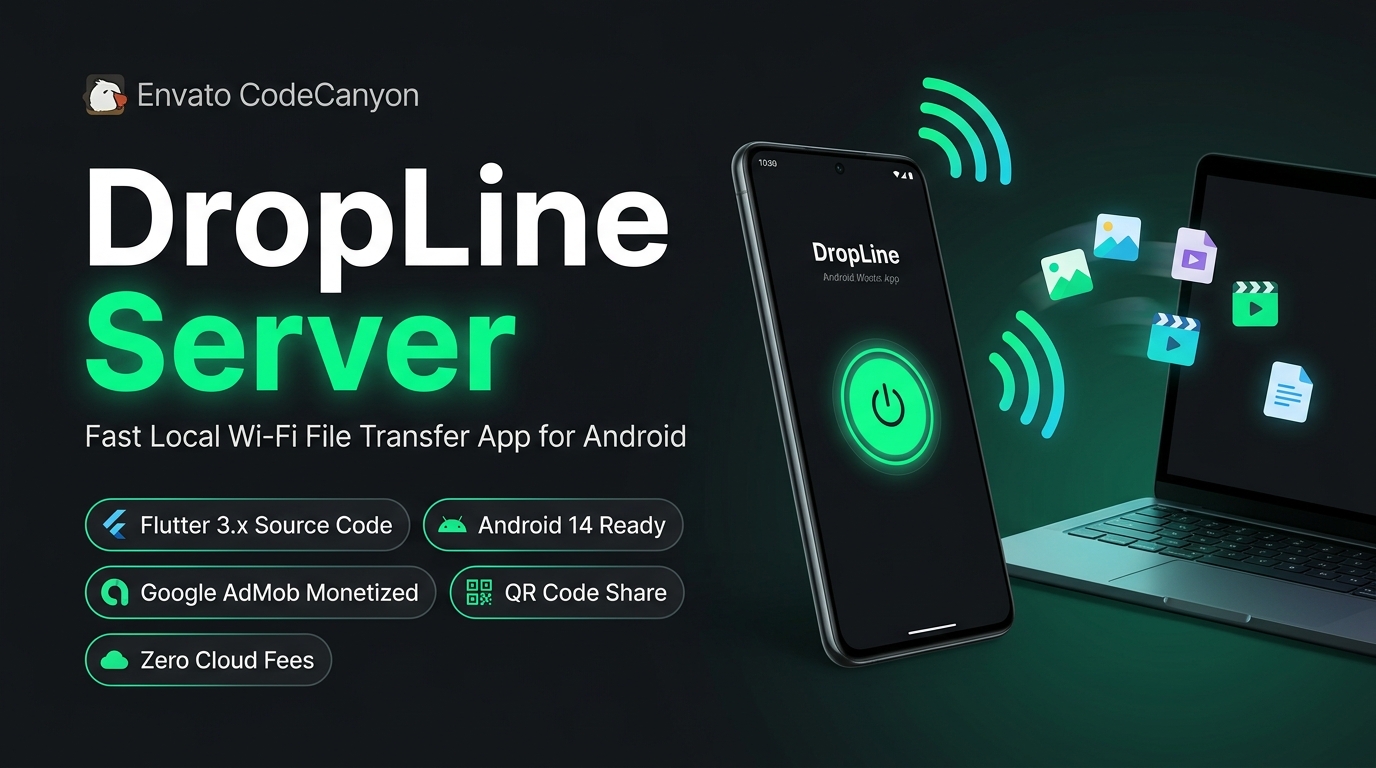 Local WiFi File Transfer FTP HTTP Server App Android