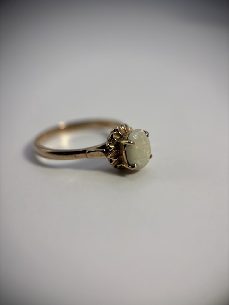 Anillo solitario ópalo - 2