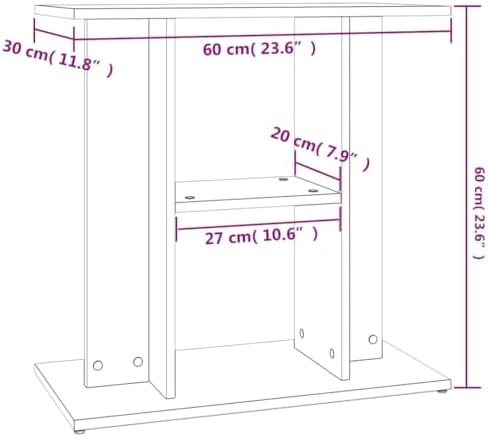 Vue 3 de Vidaxl Support Pour Aquarium