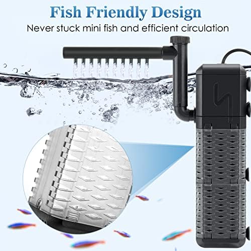 Vue 3 de Aqqa Filtre Aquarium Reglable