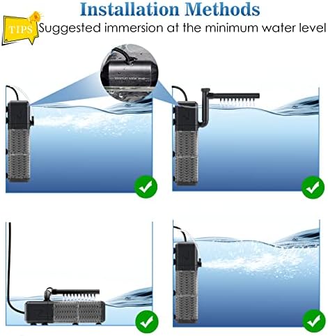 Vue 6 de Aqqa Filtre Aquarium Reglable
