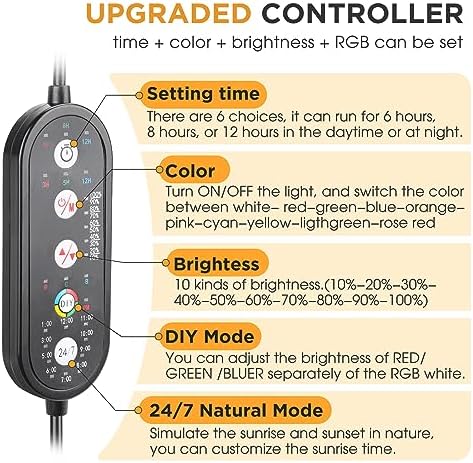 Vue 2 de Hygger Clip On Aquarium