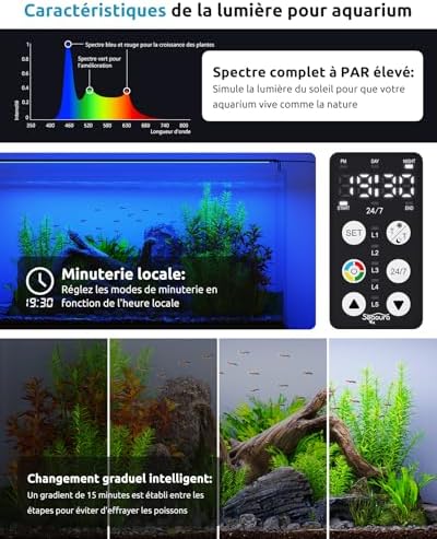 Vue 5 de Seaoura Eclairage Aquarium Aluminium