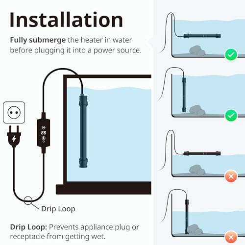 Vue 5 de Nicrew Chauffage Daquarium
