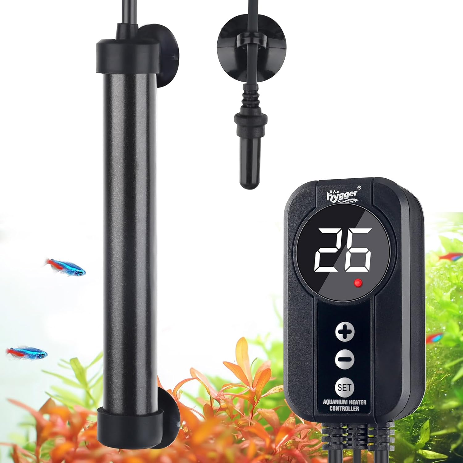 Hygger Titanium Chauffage Aquarium