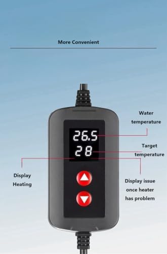 Vue 4 de Chauffage Aquarium Avec Affichage