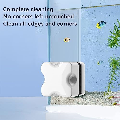 Vue 4 de Kiuiom Aimant Aquarium Nettoyagebrosse