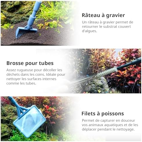 Vue 4 de Nicrew Nettoyage Pour Aquarium