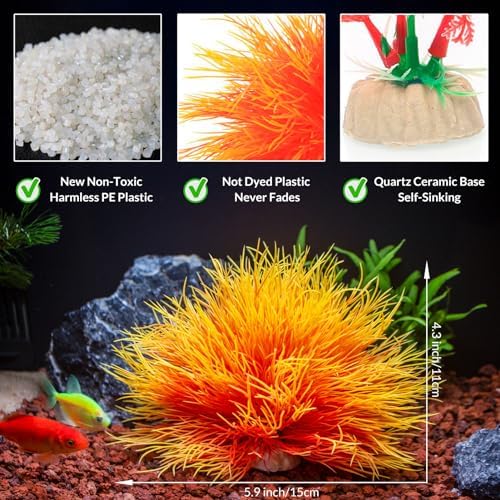 Vue 2 de Plantes Pour Aquarium Plastique