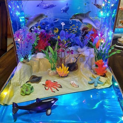 Vue 6 de Pieces Aquarium Decoration Plante