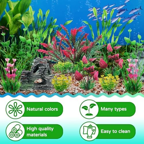 Vue 2 de Aquarium Decoration Plante Plantes