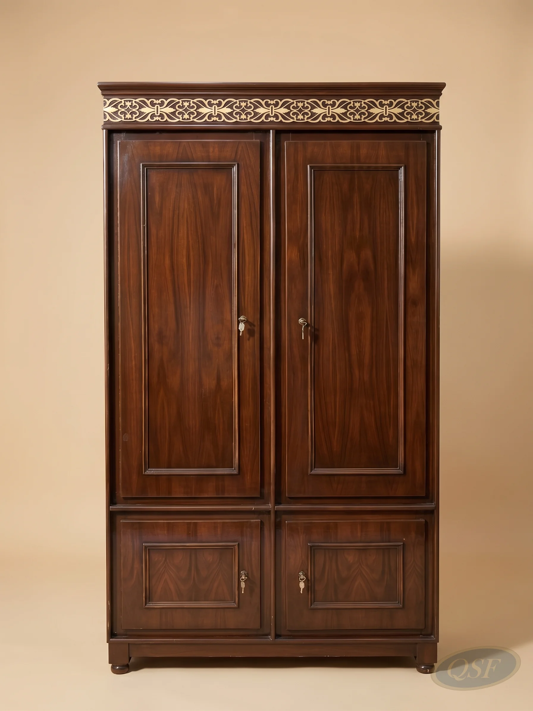Contemporary Mahogany Almirah
