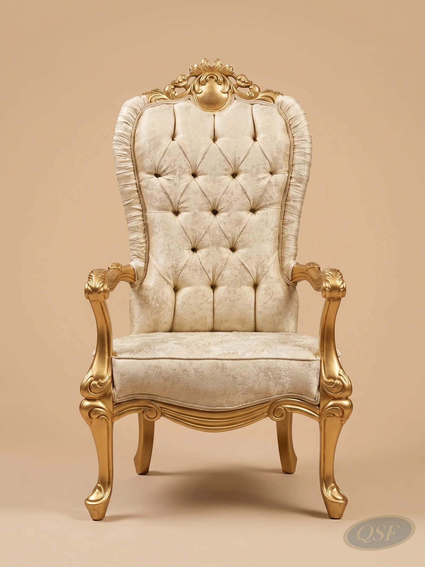 The Sovereign Gilded Rococo Throne
