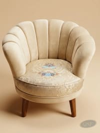 The Celestia Embroidered Shell Chair