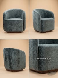 The Solstice Velvet Lounge Chair