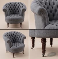 The Kensington Tufted Barrel Chair