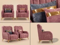 The Aurelia Velvet Channel Armchair