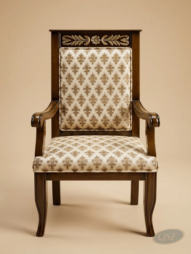 The Sovereign Fleur Carved Armchair