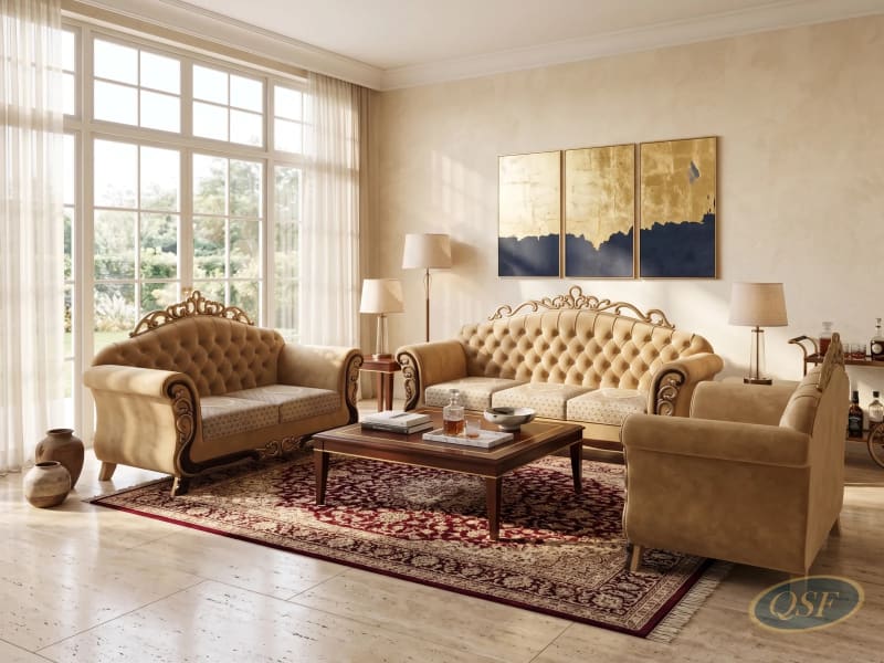 Emerald Green Luxe Sofa