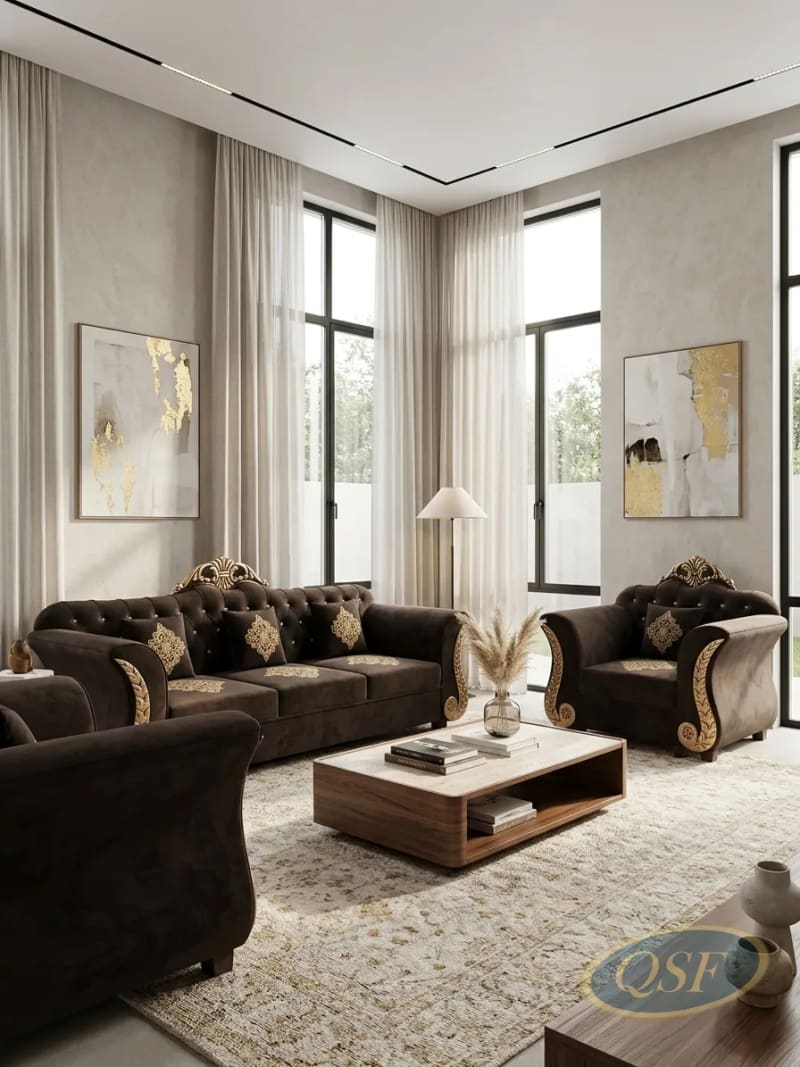Silver Fox Fabric Sofa Edition 2
