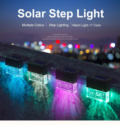 Solar LED Treppenlicht mit RGB für Aussenbereiche - Premium Produkt bei AlltagsGold Schweiz