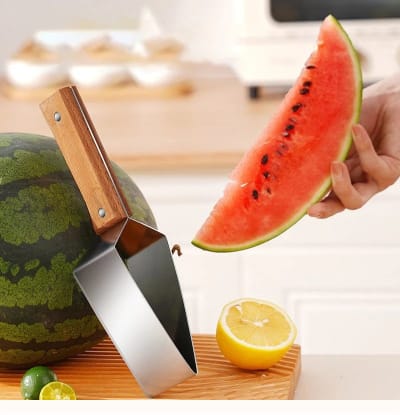 Edelstahl Wassermelonen Schneider – Müheloses Schneiden - Premium Produkt bei AlltagsGold Schweiz