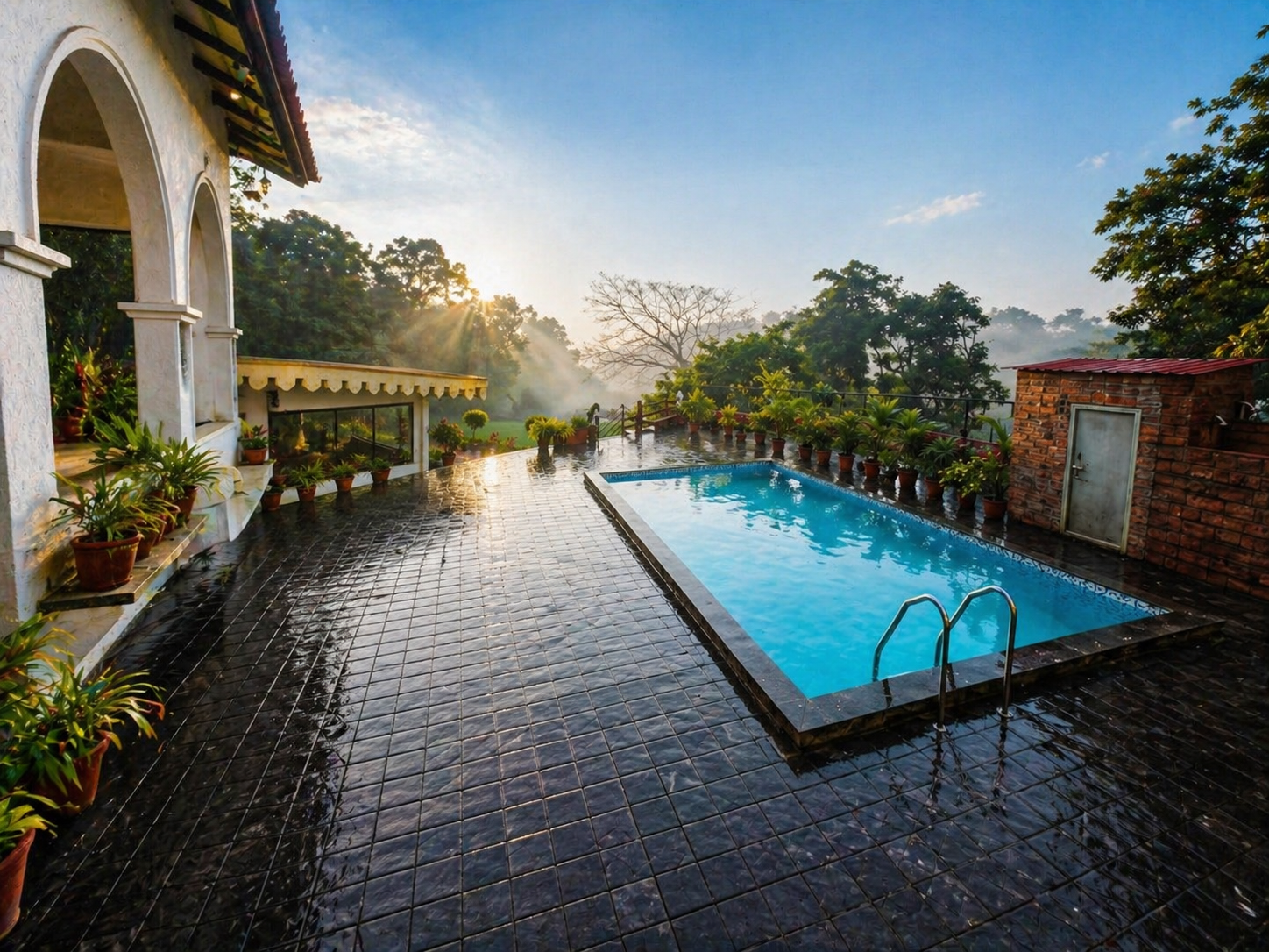 Swimming Pool 2 Swimming pool at Hotel Hilltop Panhala