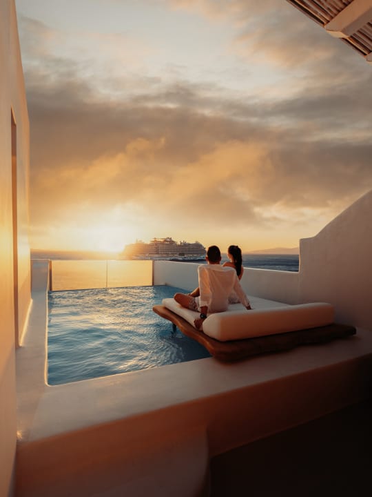 Sunset terrace luxury hotel photography by Filippo Bellisola