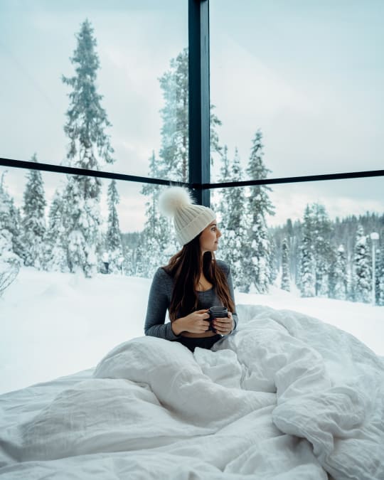 Winter lodge hotel photography by Filippo Bellisola