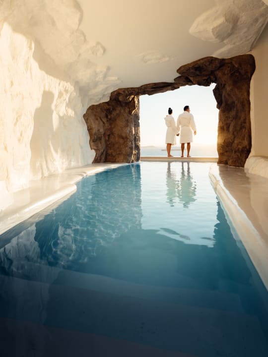 Luxury cave pool resort photography by Filippo Bellisola