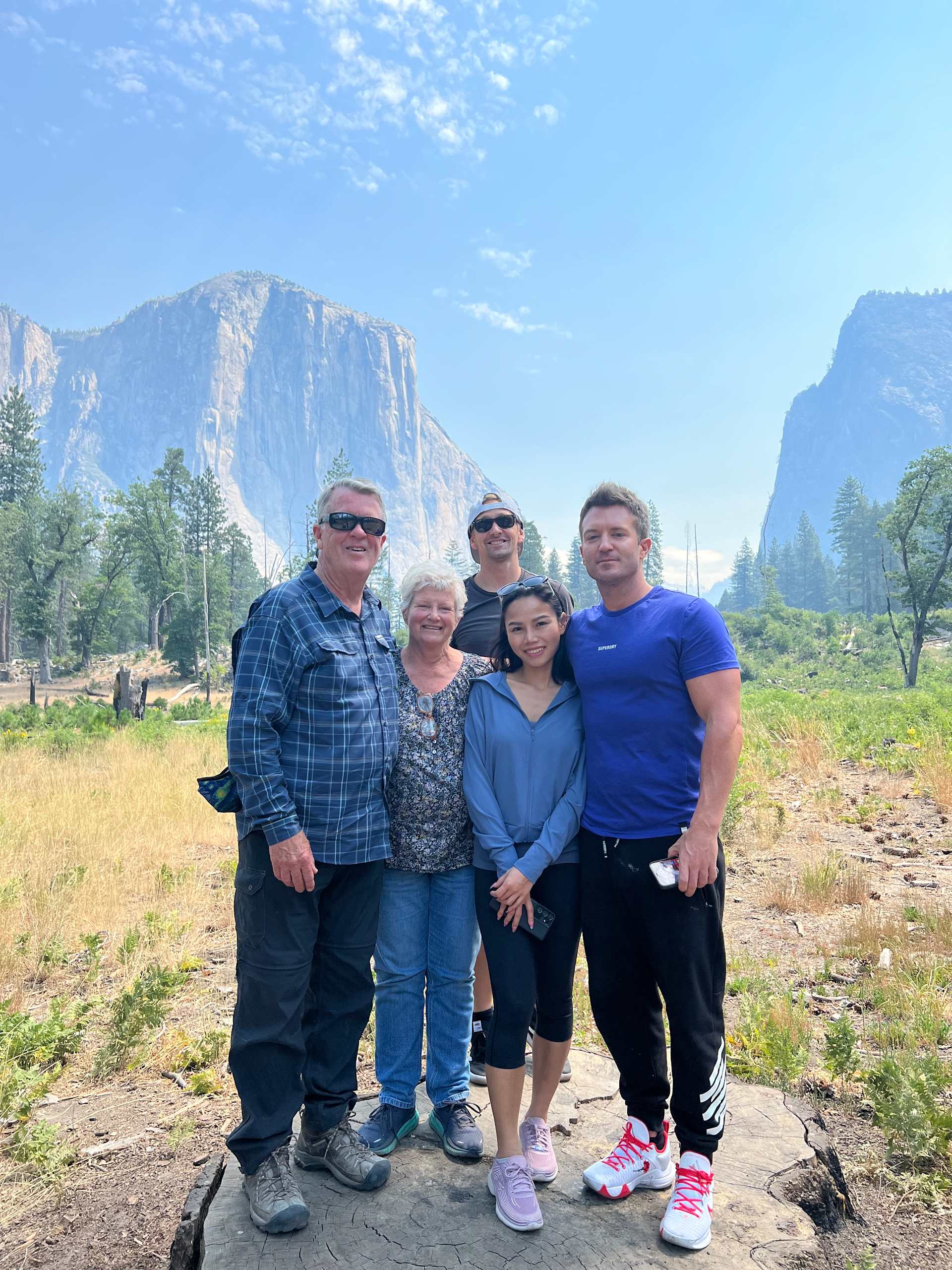 Family in Yosemite Valley