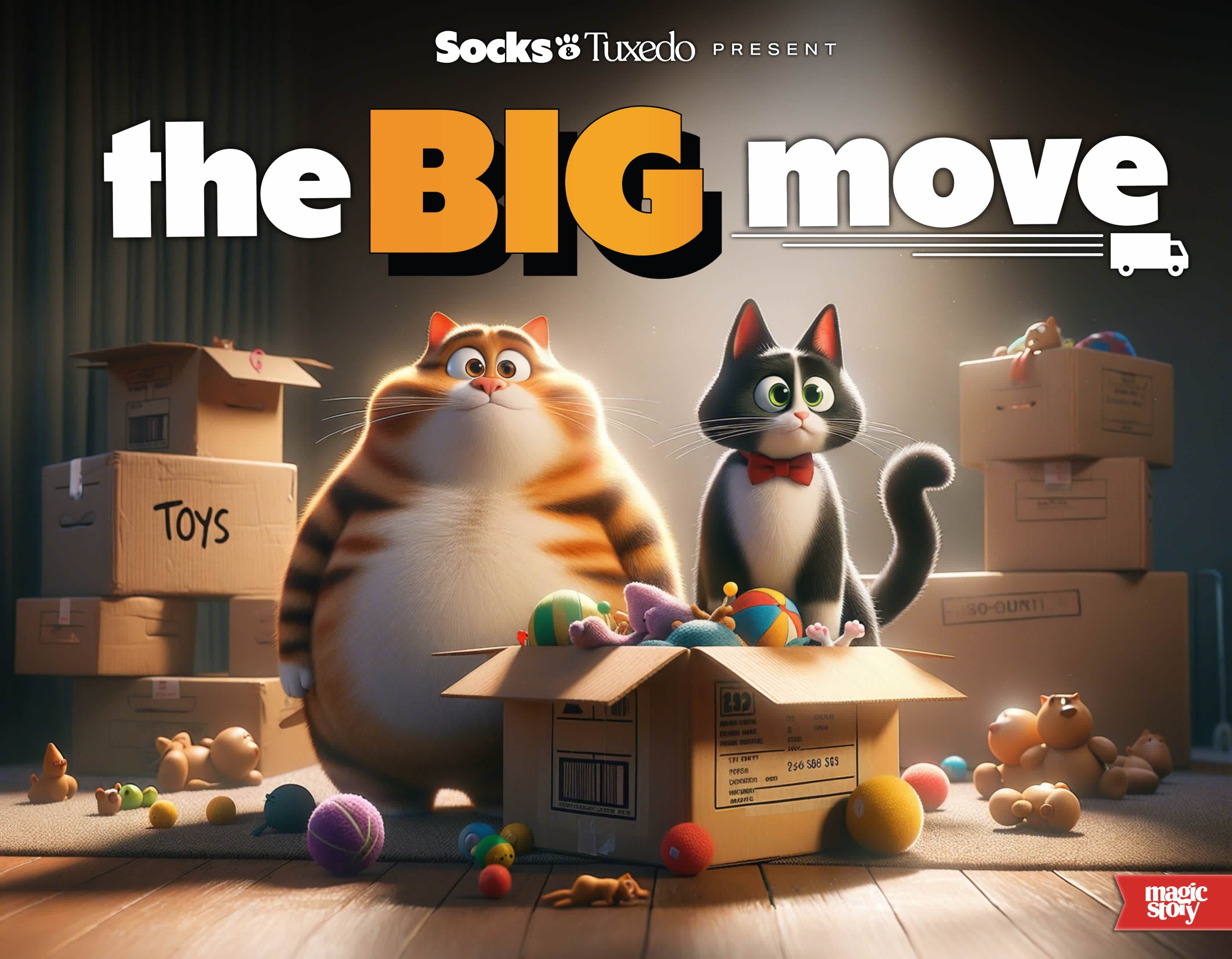 Socks & Tuxedo: The Big Move