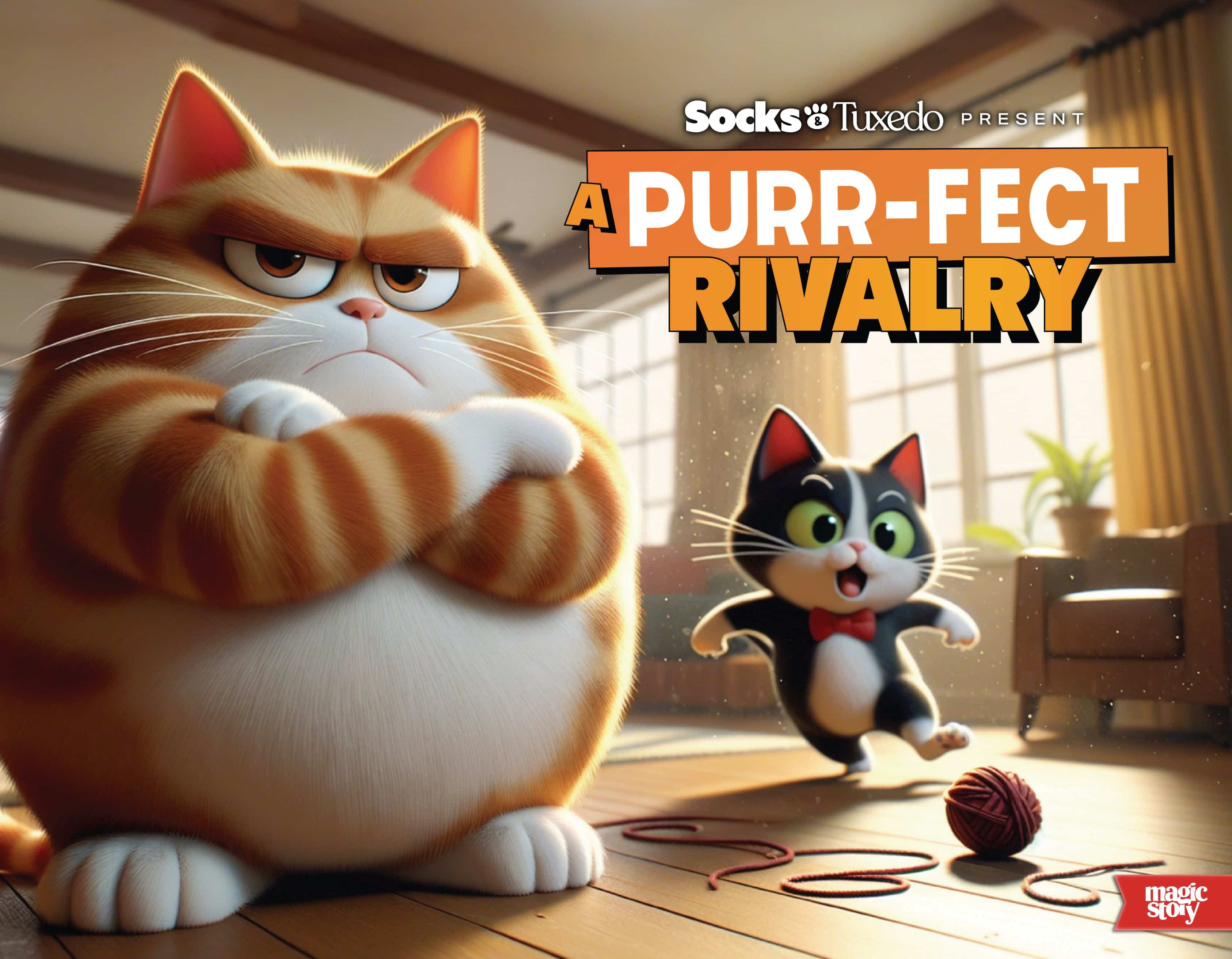 Socks & Tuxedo: A Purr-fect Rivalry