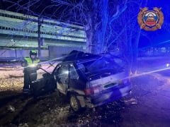 Смертельное ДТП в Зеленодольске: водитель легковушки погиб столкнувшись с деревом