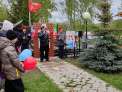 Митинг в честь дня победы в Шикшинском СП