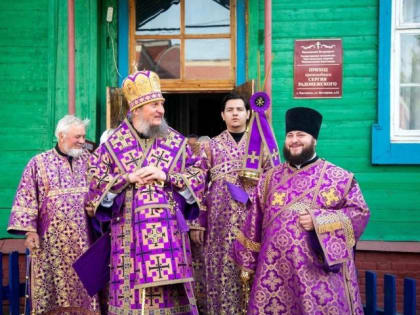 В Сергиевом храме освятили новую икону преподобного Сергия Радонежского